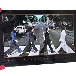 The Beatles Abbey Road 1996 Poster Litho USA Retro Music Wall Art Decor AS IS